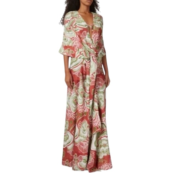 Andrea Iyamah Gamba Abstract Mushroom Robe/Dress One Size NWT - Picture 5 of 9